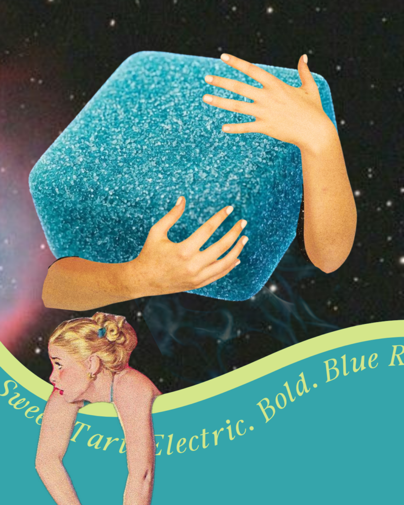 blue razz gummy
